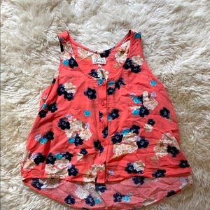 Floral tank, mid-drift